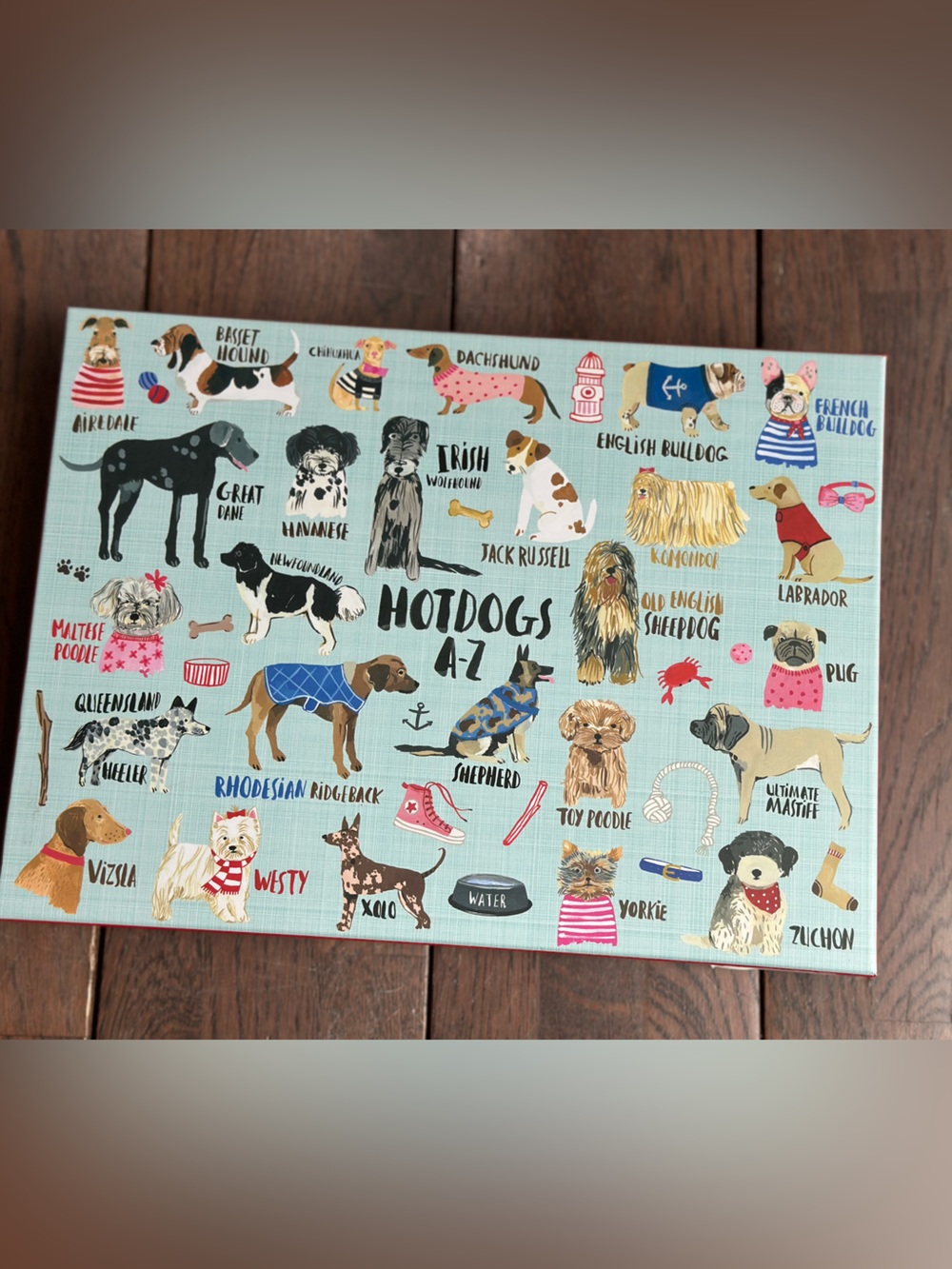 Galison Puzzle - Hotdogs A-Z